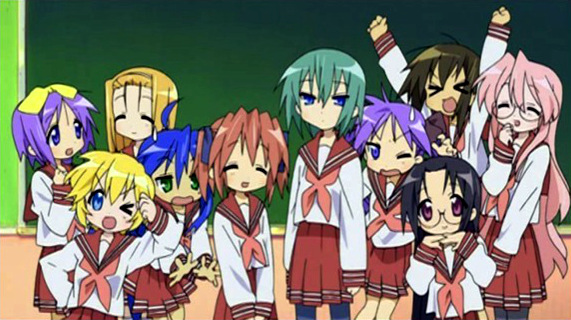 Figure 16. Lucky★Star (anime series, 2007, based on Yoshimizu Kagami's manga, 2004).