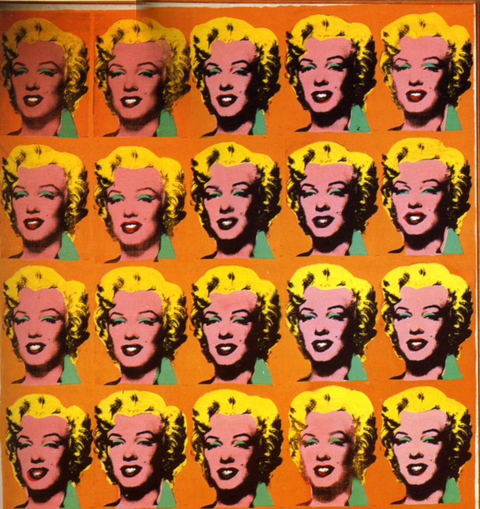 Figure 1. Andy Warhol -- Marilyn Diptych (detail), 1962