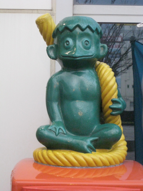 Figure 3. Kappa figurine atop a postbox in Satsuma-Sendai (Kagoshima Prefecture). Photograph by author, 2010.