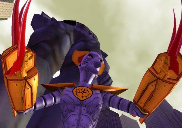 Figure 1. Mecha Mouse in Atlas Park, City of Heroes
