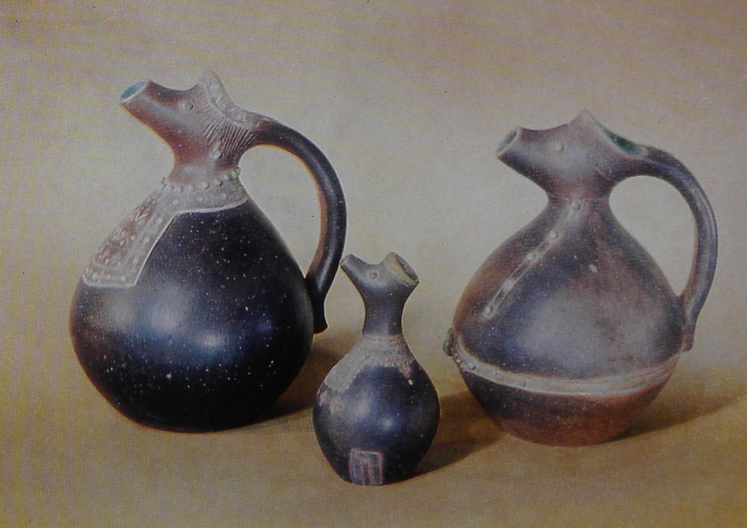 Figure 5. Stylized “Khevsur Family” drinking set (J. Pochkhidze 1962)