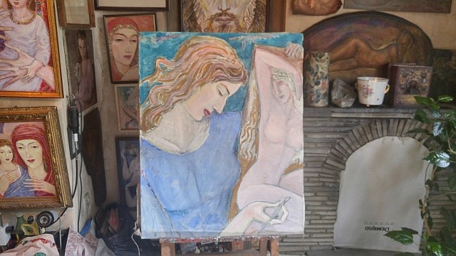 Figure 17. Quasi-icon art from Ochiauri House-Museum (Author photo).