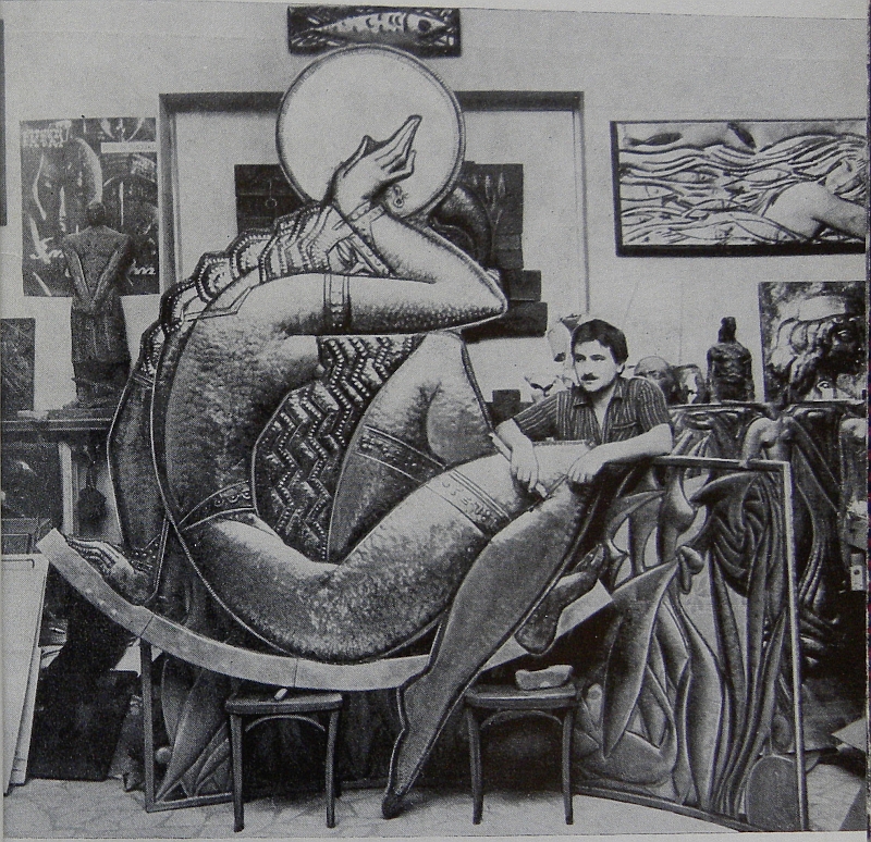 Figure 19. K’oba Guruli in his studio (1973).