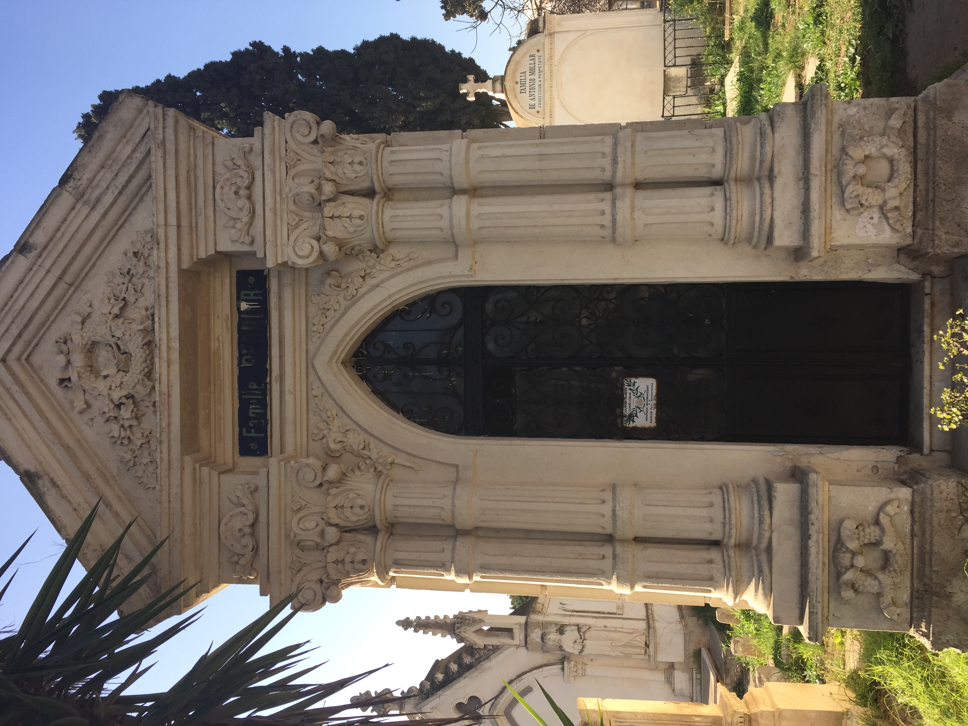 Figure 2. The family crypt of the Perrier family, the editors and publishers of Oran’s colonial-era newspaper, L'Écho d’Oran, nationalized after independence (see Love 2024). Photo by author.