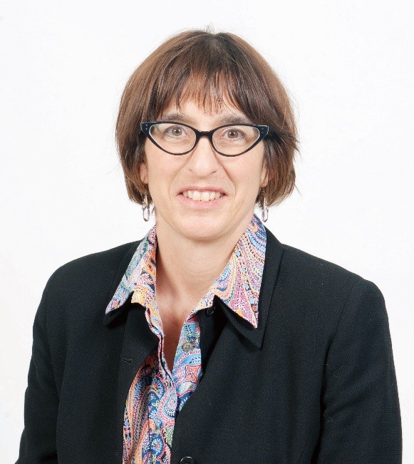 Figure 3. The author, in her cat-eye glasses and brochure face.