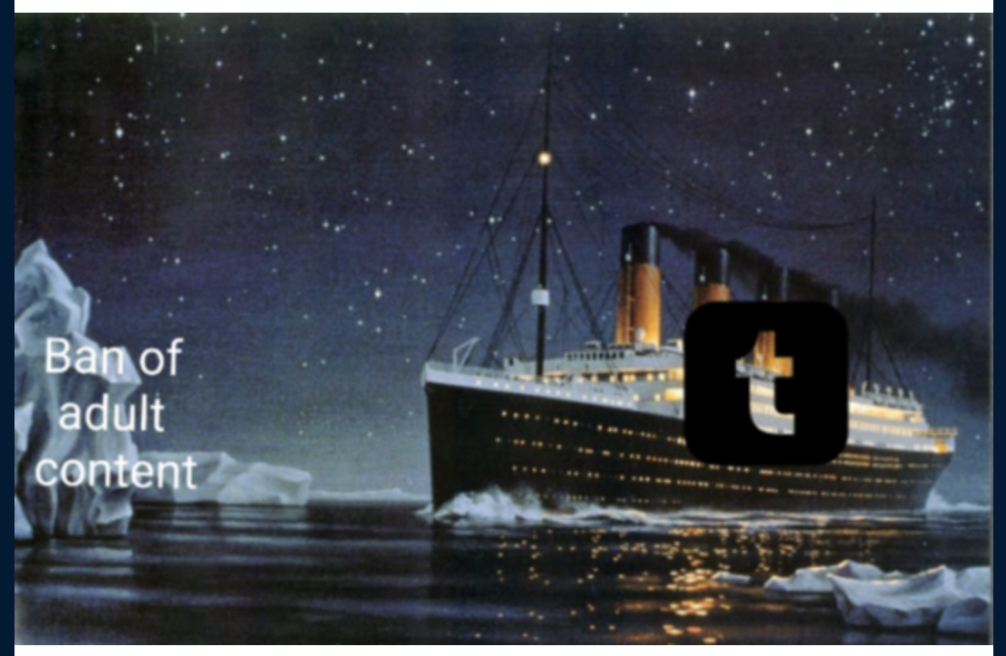 Figure 1. “The purge”: The adult content ban is seen as just the beginning of Tumblr’s demise.