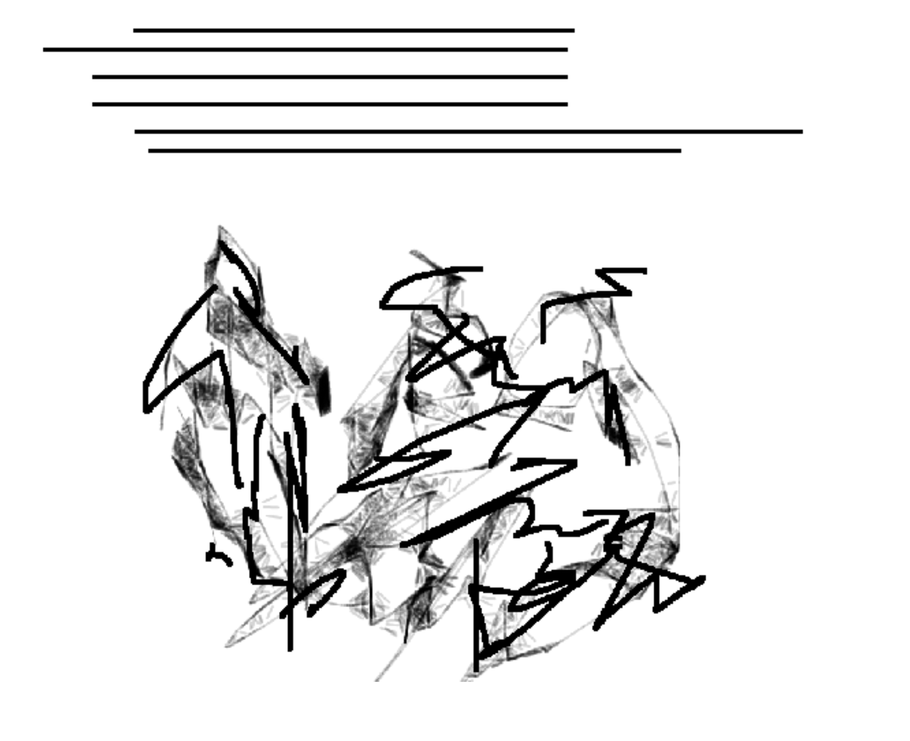 Example 8. A line drawing and its impression; from Haviland 1993:22