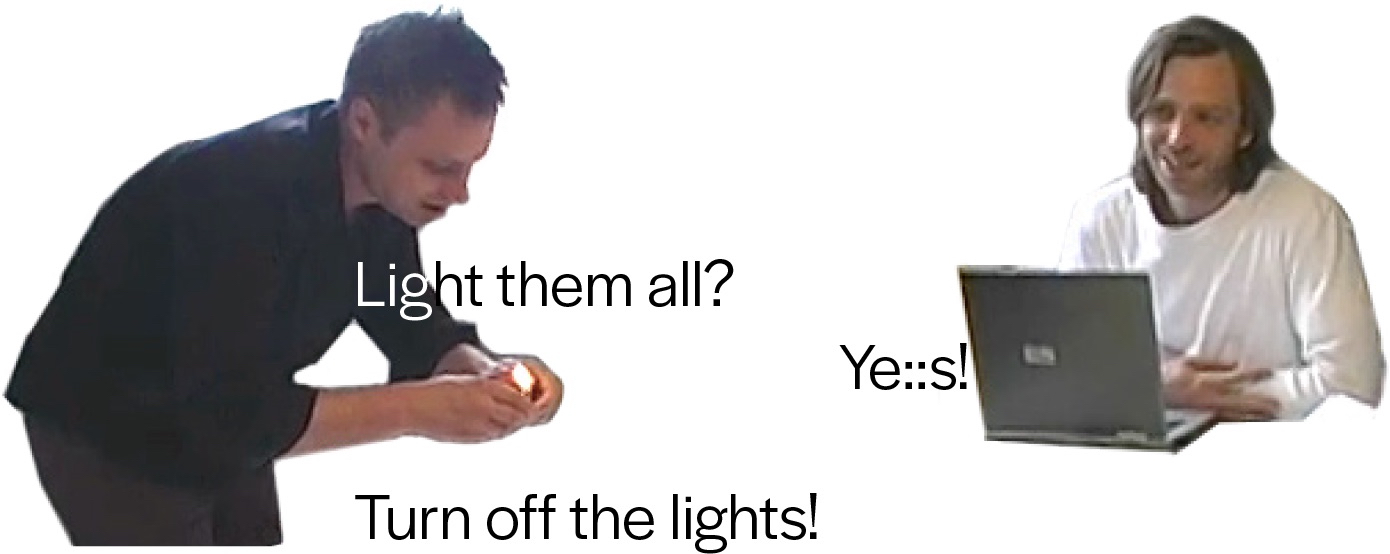 Example 12. Intercalating written text and visual images in transcripts