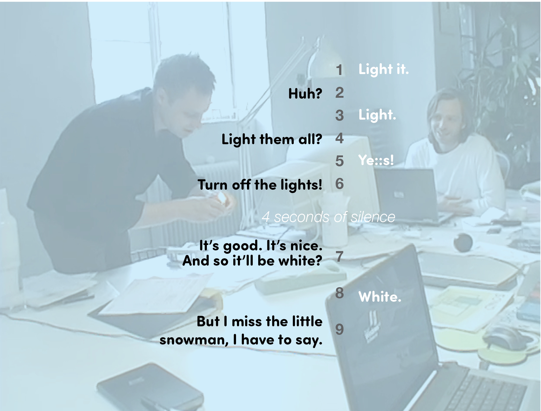 Example 19. Using layers in transcripts