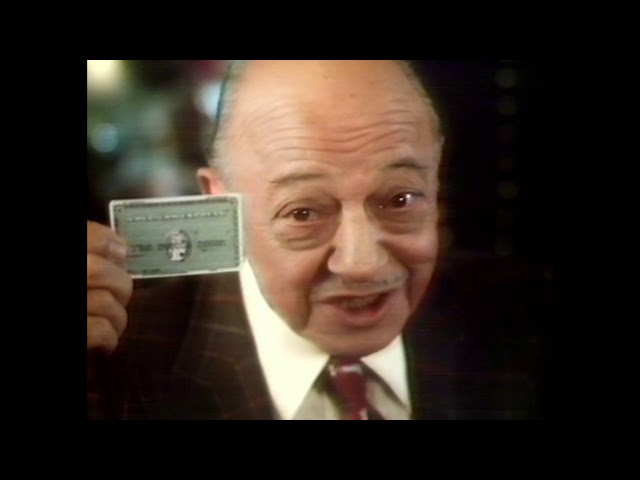 Figure 11. Mel Blanc in a 1970s vintage television commercial for the American Express card.